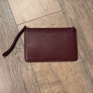Truffle | Chic Burgundy Wristlet Pouch